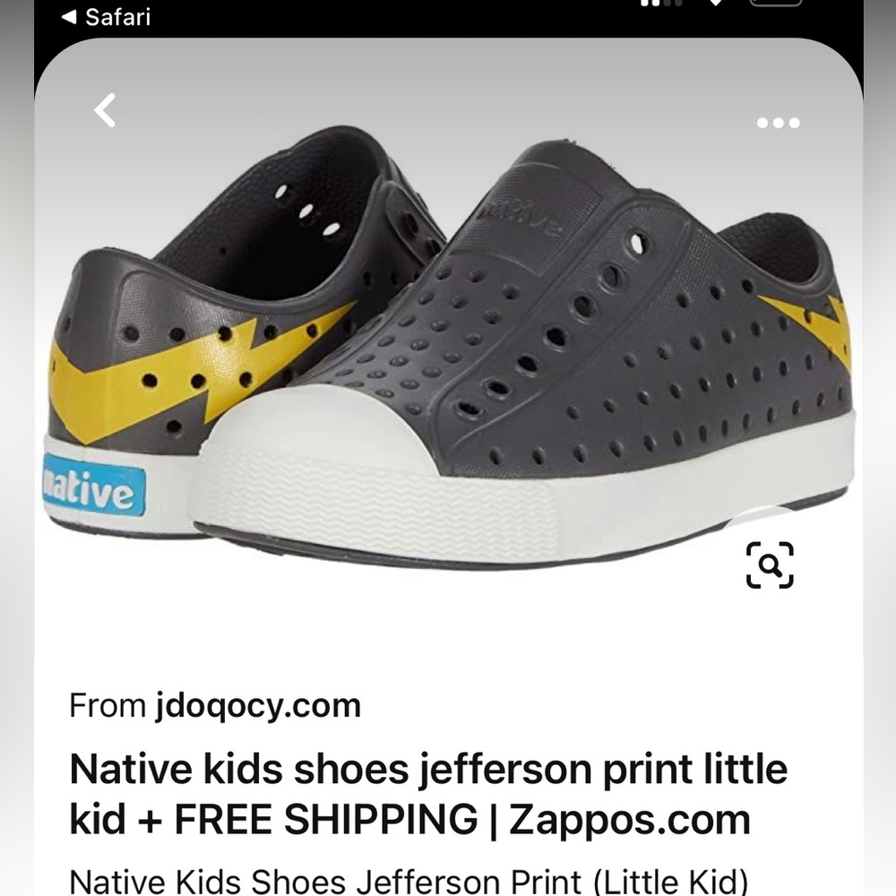 Native shoes in Dublin Grey/Groovy Lightning